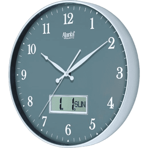 Ajanta Designer Wall Clock 9107 – Silent Sweep – Grey