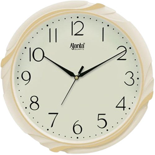 Ajanta Fancy Wall Clock – 2677 – Ivory – Elegant Design