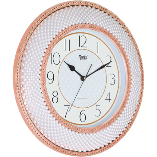 Copper Designer Sweep Wall Clock – 8777 – Ajanta, 1-Year Warranty