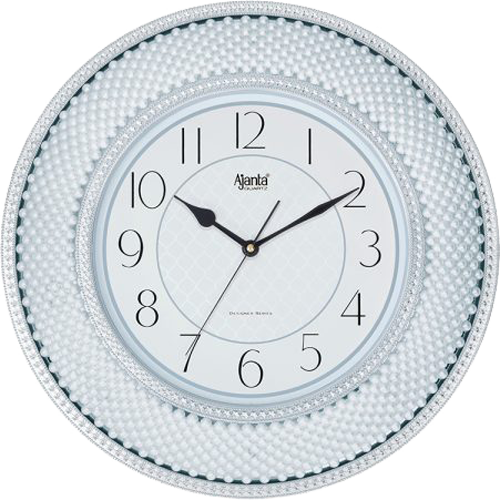 Designer Silver Wall Clock – 8777 – Silent Sweep Movement, Bulk for Resellers