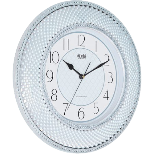 Designer Silver Wall Clock – 8777 – Silent Sweep Movement, Bulk for Resellers