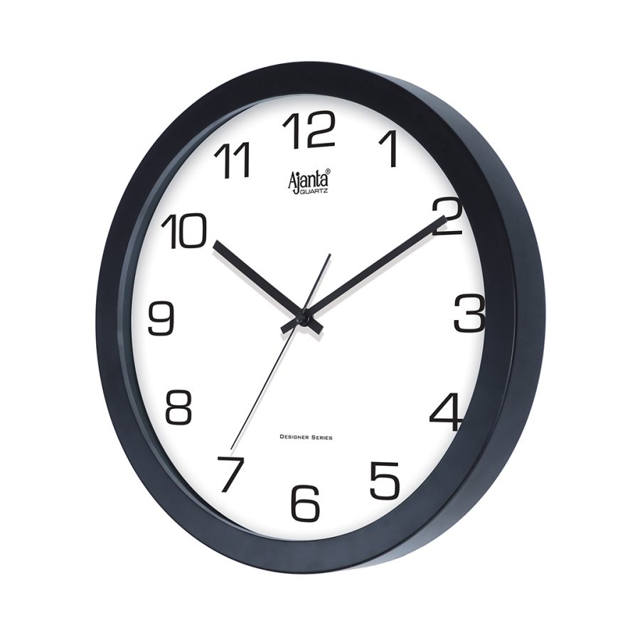 Ajanta Wall Clock 1057 – White – Elegant Designer Sweep Clock