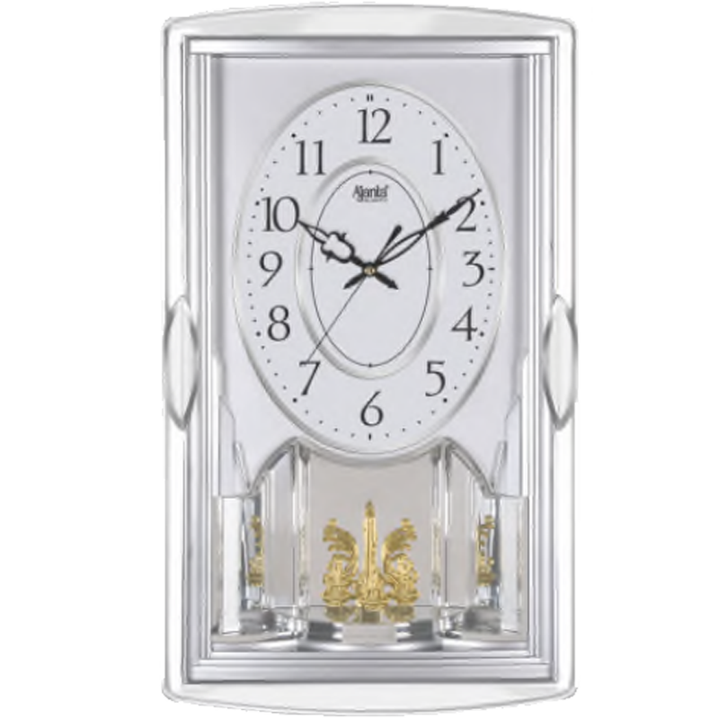 Ajnata Wall Clock – a Musical Pendulum Quartz Wall Clock measuring a perfect 445 x 265 x 90mm(6127)