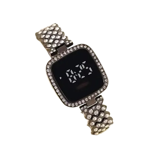 Black Digital Bracelet Watch – Sleek and Modern Timepiece