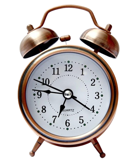 Copper Twin Bell Alarm Clock with Back Light