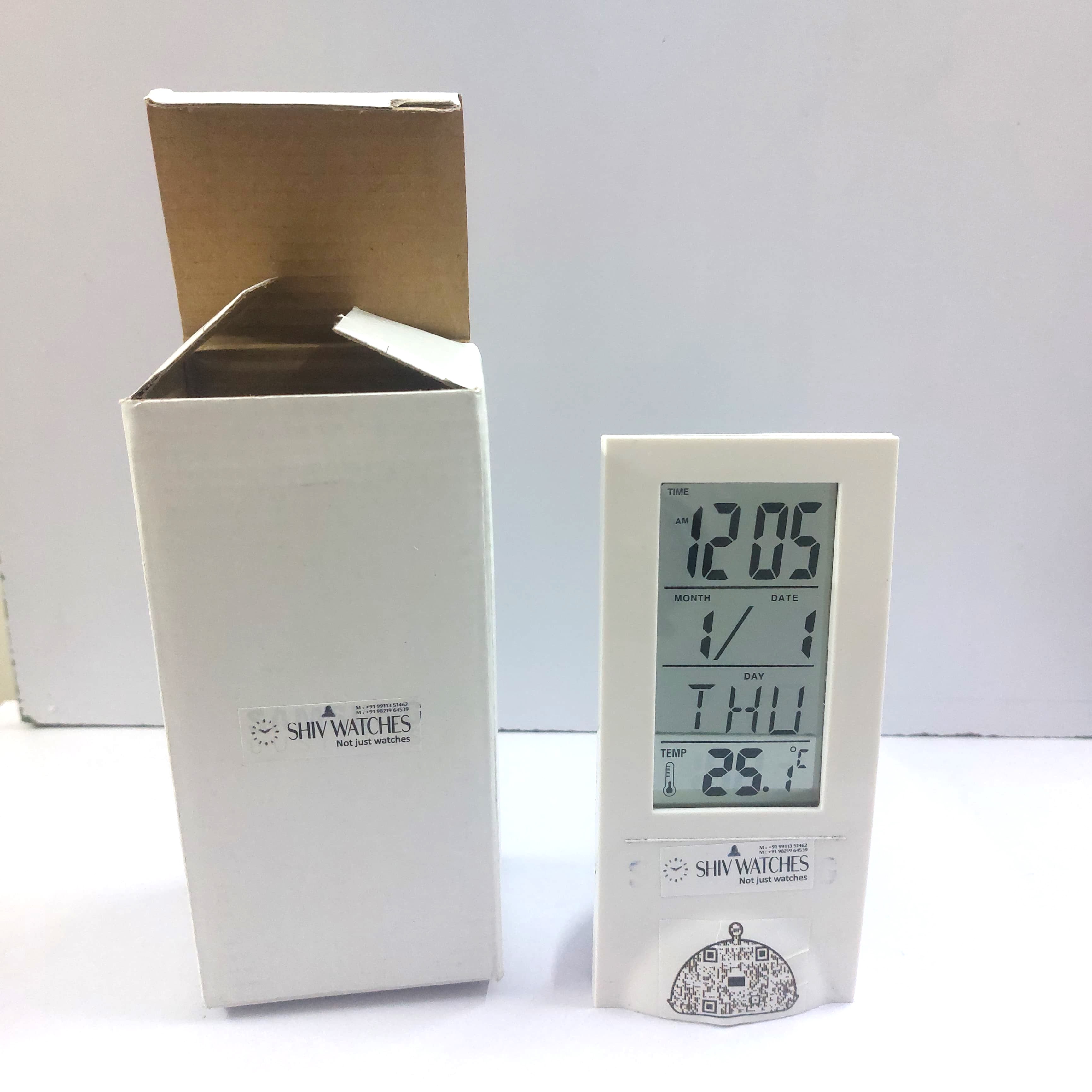 Digital Calendar Clock with Temperature Display