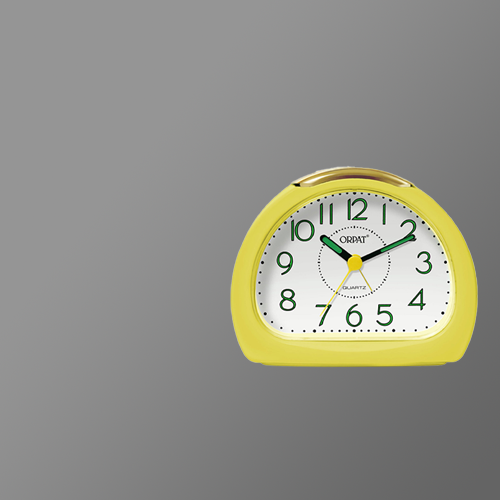 Orpat Time Piece Snooze Buzzer Alarm Clock Lemon Yellow(TBZL-367)