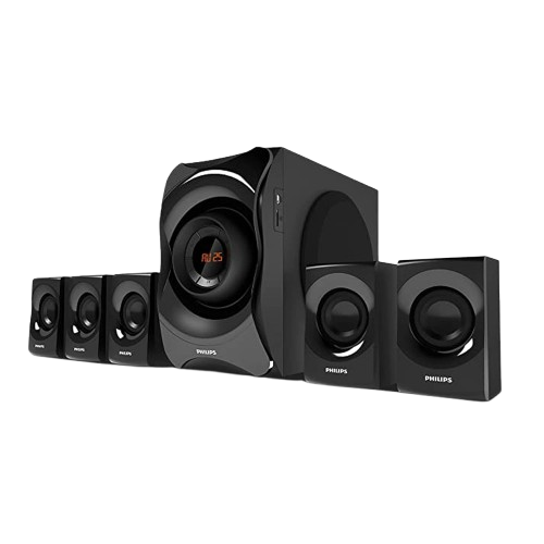 PHILIPS SPA8000B/94 Bluetooth 5.1 Surround Sound Speaker System for Home Theaters