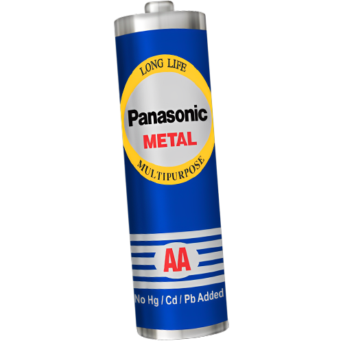 Panasonic AA metal Zinc Carbon Batteries 
