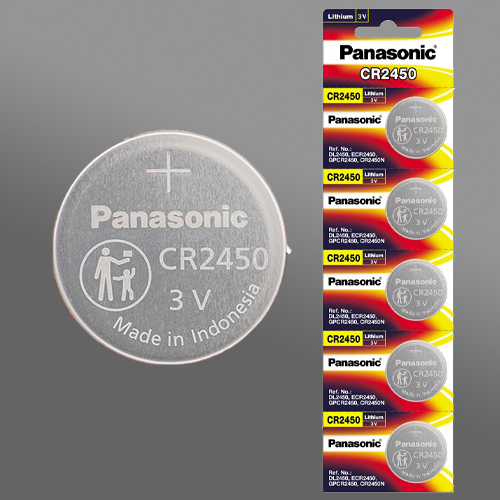 Panasonic CR-2450 3v Lithium Coin Battery 