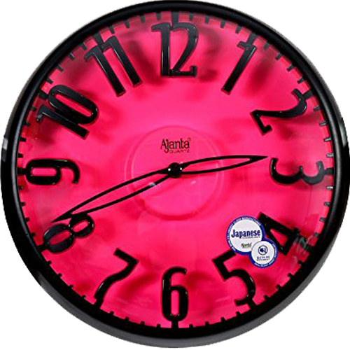 Ajanta Round Wall Clock 2647 – Pink, Bulk Quantity, Reseller-Friendly