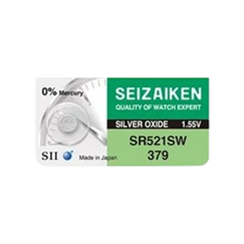 Seizaiken SR521SW 379 Silver Oxide Watch Battery 1.55V – Pack of 5