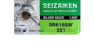 Seizaiken SR616SW 321 Silver Oxide watch Battery 1.55V