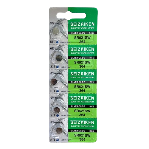 Seizaiken SR621SW 364 Silver Oxide watch Battery 1.55V