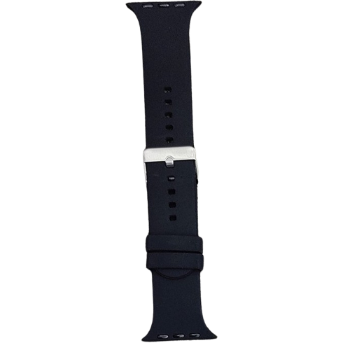 Silver Buckel silicon smart watch strap (42/44/45/49mm)