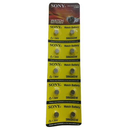 Sony orignal SR626SW 377 Watch Battery 1.55V card of 10