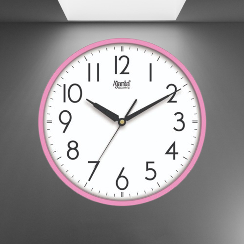 Ajanta office simple clock (4007) (pink)