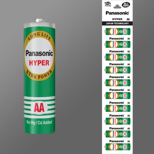 Panasonic AA hyper Zinc carbon battery
