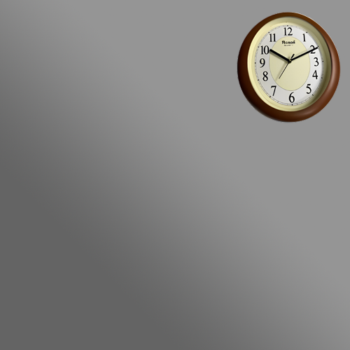 Simple fancy oval shaped wall clock (033)