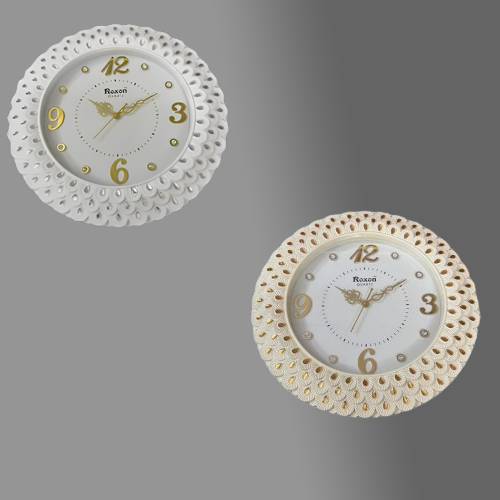 Roxon designer plastic shinning stone wall clock(18inch)